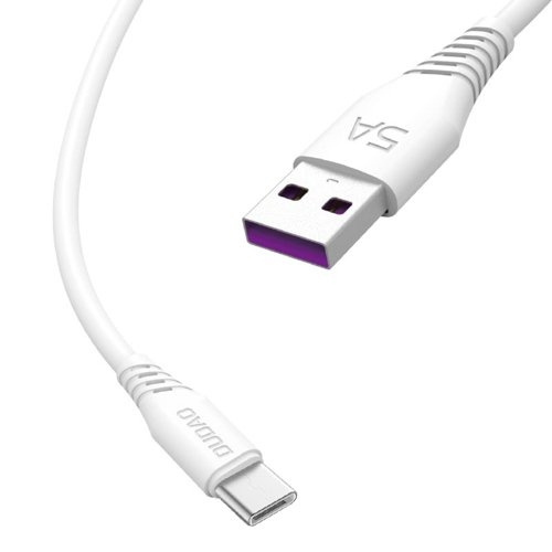 Dudao L2T USB-A to USB-C cable 2m white i gruppen Datautstyr / Kabler og adaptere / USB / USB-C hos TP E-commerce Nordic AB (C77118)