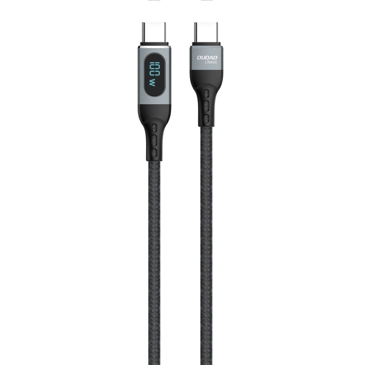 Dudao L7MaxC USB-C to USB-C Cable 100W 1m Black i gruppen Datautstyr / Kabler og adaptere / USB / USB-C hos TP E-commerce Nordic AB (C77124)