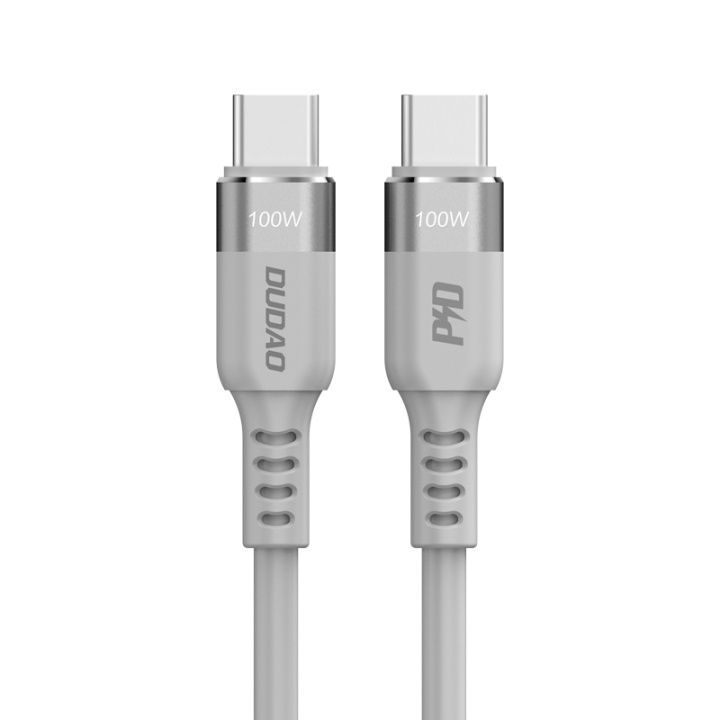 Dudao L5CMAX USB-C to USB-C cable 100W 1m gray i gruppen Datautstyr / Kabler og adaptere / USB / USB-C hos TP E-commerce Nordic AB (C77128)