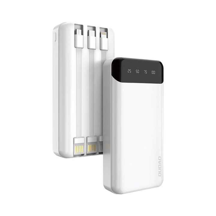 Dudao Powerbank Dudao K6 Pro+ 20000 mAh White-Black i gruppen SMARTTELEFON & NETTBRETT / Ladere og Kabler / Powerbanks hos TP E-commerce Nordic AB (C77182)