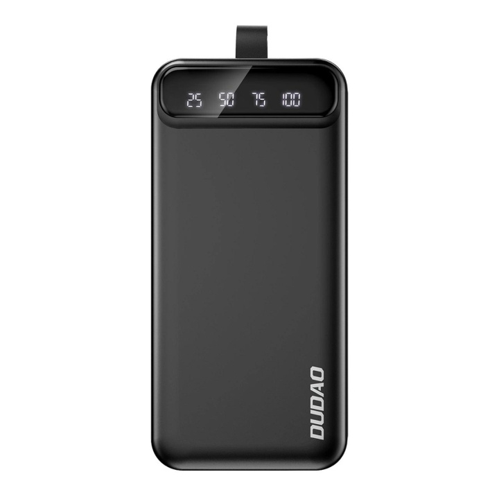 Dudao Externt Batteri Power Bank Dudao K8s+ 2xUSB-A/Typ-C 30000mAh svart i gruppen SMARTTELEFON & NETTBRETT / Ladere og Kabler / Powerbanks hos TP E-commerce Nordic AB (C77183)