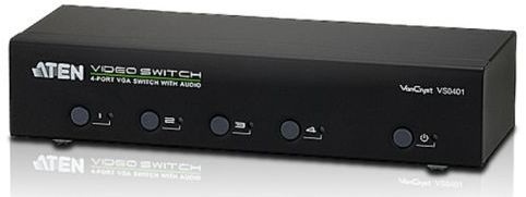 ATEN VS0401 VGA-bryter i gruppen Datautstyr / Kabler og adaptere / HDMI/VGA/DVI-switcher hos TP E-commerce Nordic AB (C77232)