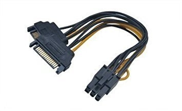 Akasa 2 x 15-pinners SATA - 1 x 6-pinners PCIe-adapter, 15 cm i gruppen Datautstyr / Kabler og adaptere / Intern / Strømkabler og adaptere hos TP E-commerce Nordic AB (C77235)