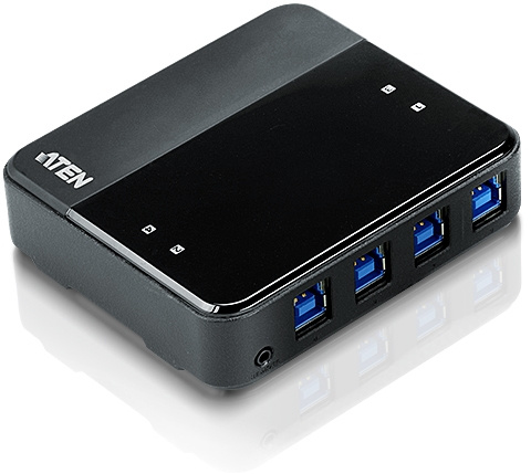 ATEN US434 USB3.0-hub for fire datamaskiner i gruppen Datautstyr / Datamaskin Tilbehør / USB-Hubs hos TP E-commerce Nordic AB (C77239)