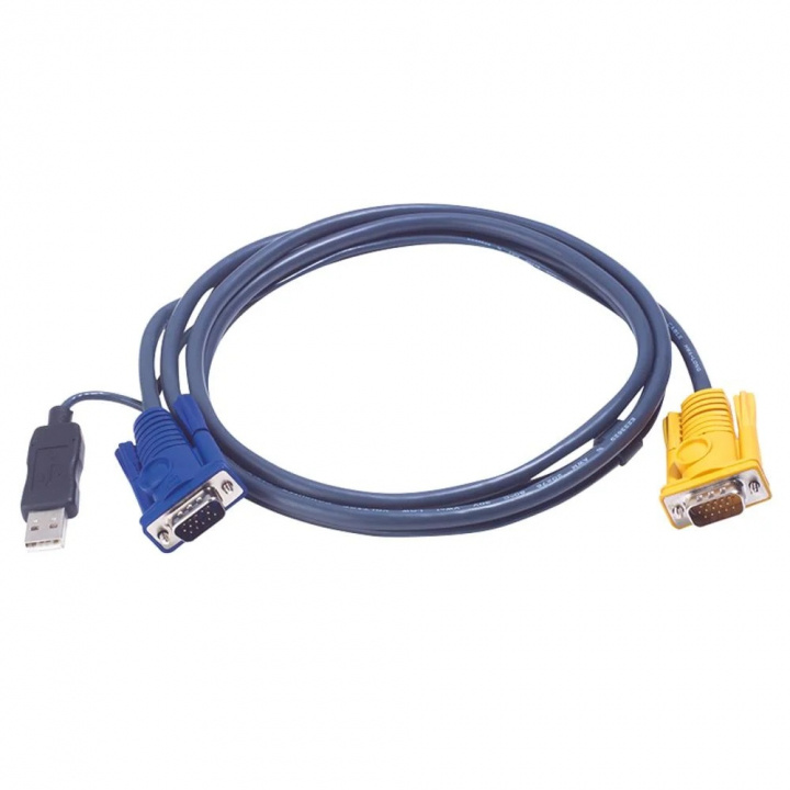 ATEN 2L-5203UP USB KVM-kabel, 3 m i gruppen Datautstyr / Kabler og adaptere / Andre hos TP E-commerce Nordic AB (C77287)