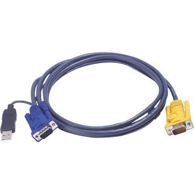 ATEN KVM-kabel, SPHD15 hann > HD15 hann & USB A-type hann, 5 m i gruppen Datautstyr / Kabler og adaptere / Andre hos TP E-commerce Nordic AB (C77362)