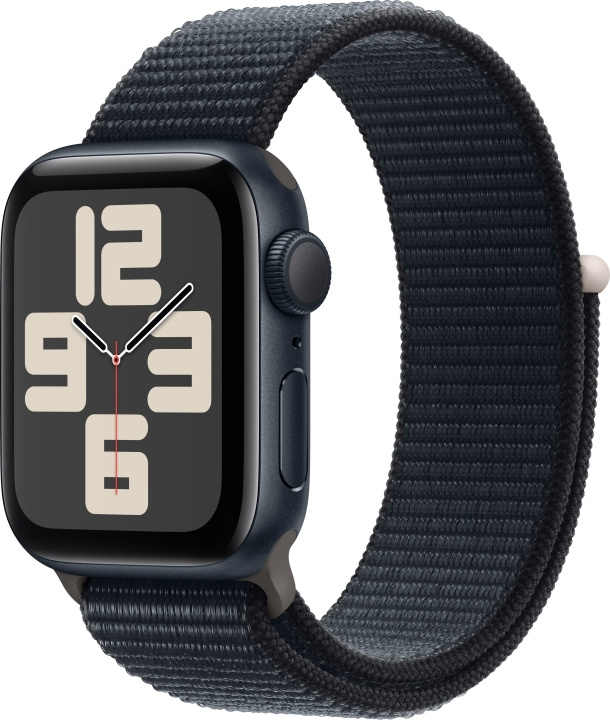 Apple Watch SE (GPS) 40 mm midnattsblå aluminiumskasse og midnattsblå Sport Loop-rem (MRE03) i gruppen SMARTTELEFON & NETTBRETT / Trening, hjem og fritid / Apple Watch og tilbehør / Apple Watch hos TP E-commerce Nordic AB (C77610)