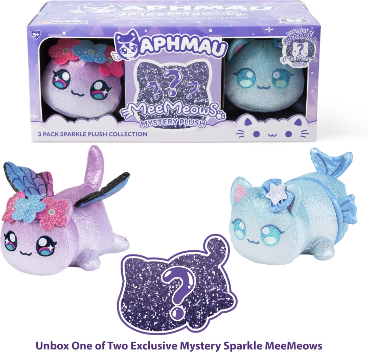 Aphmau MeeMeow Plush Sparkle Set - kosedyr, 3-pakning i gruppen LEKER, BARN OG BABY / Babyleker (0-3 år) / Kosedyr hos TP E-commerce Nordic AB (C77796)