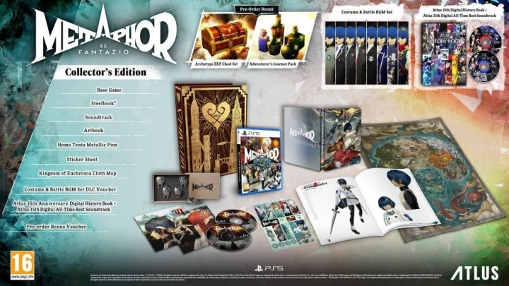 Atlus Metafor: ReFantazio - Samlerutgave (PS5) i gruppen Elektronikk / TV-spill & tilbehør / Sony PlayStation 5 hos TP E-commerce Nordic AB (C77860)