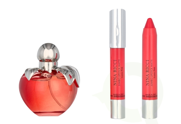 Nina Ricci Nina Giftset 52.5 ml Edt Spray 50ml/Lipstick 2,5gr i gruppen HELSE OG SKJØNNHET / Gavesett / Gavesett for henne hos TP E-commerce Nordic AB (C77946)