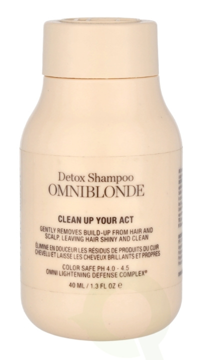 Omniblonde Clean Up Your Act Detox Shampoo 40 ml i gruppen HELSE OG SKJØNNHET / Hår & styling / Hårpleie / Sjampo hos TP E-commerce Nordic AB (C77988)