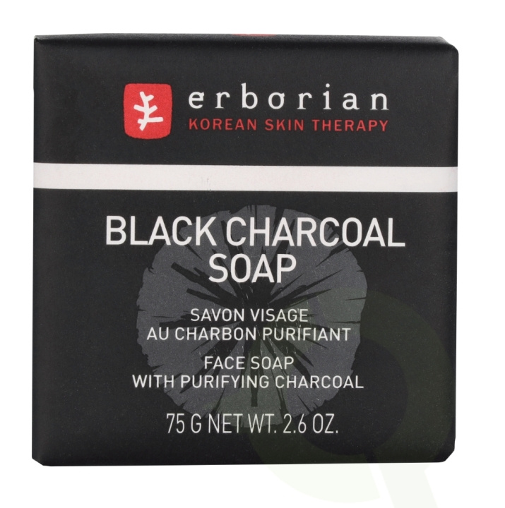 Erborian Black Charcoal Soap 75 g i gruppen HELSE OG SKJØNNHET / Hudpleie / Ansikt / Rengjøring hos TP E-commerce Nordic AB (C78001)