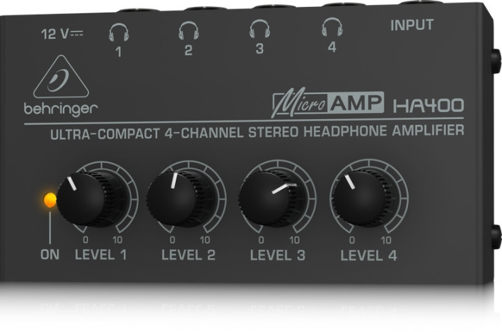 BEHRINGER MicroAMP HA400 Hørselsforsterker i gruppen SPORT, FRITID & HOBBY / Hobby / Musikk / Tilbehør til musikkinstrumenter hos TP E-commerce Nordic AB (C78044)