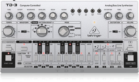 BEHRINGER TD-3-SR synthesizer, grå i gruppen SPORT, FRITID & HOBBY / Hobby / Musikk / Tilbehør til musikkinstrumenter hos TP E-commerce Nordic AB (C78138)