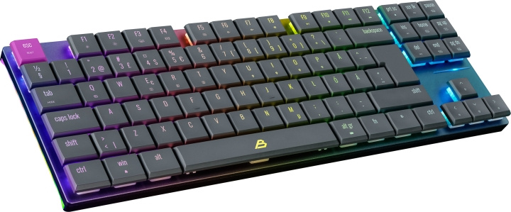 Blackstorm Flatline RGB TKL Dual Mode gaming-tastatur, Gateron Red-brytere i gruppen Datautstyr / GAMING / Tastatur hos TP E-commerce Nordic AB (C78307)