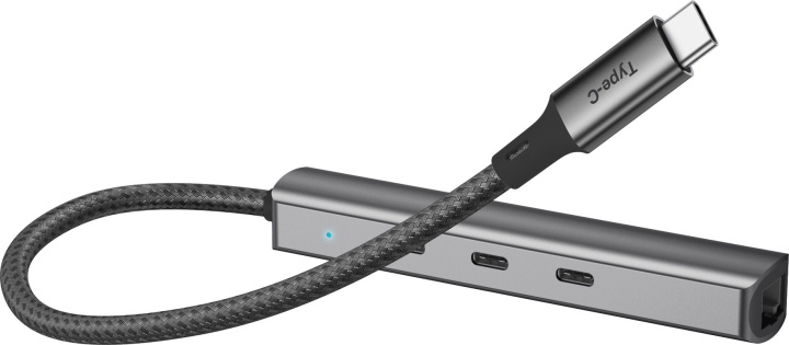 Bluecloud USB-C til USB-C-hub og gigabit ethernet-adapter i gruppen Datautstyr / Datamaskin Tilbehør / USB-Hubs hos TP E-commerce Nordic AB (C78392)