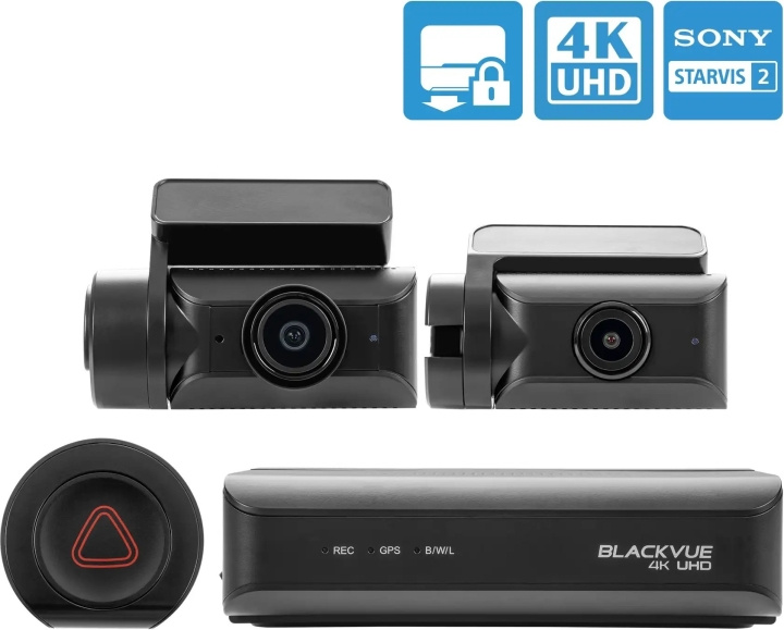 BlackVue DR970X-2CH Box Plus 64 GB bilkamera med to kanaler i gruppen Bil / Billyd & Multimedia / Dashcams, Action kameraer og tilbehør / Dashcams hos TP E-commerce Nordic AB (C78477)