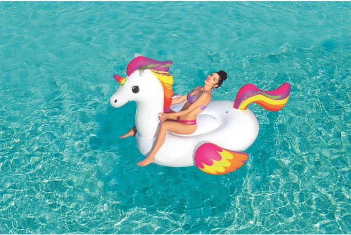 Bestway Supersized Unicorn Rider svømmebassengmadrass, 2,24 m x 1,64 m i gruppen LEKER, BARN OG BABY / Uteleker / Badeleker hos TP E-commerce Nordic AB (C78497)