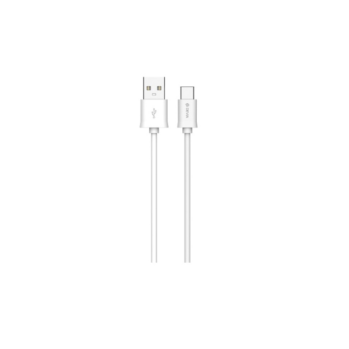 Devia kabel Smart EC066 USB - USB-C 2,0 m 2,1A vit i gruppen SMARTTELEFON & NETTBRETT / Ladere og Kabler / Kabler / Kabler type C hos TP E-commerce Nordic AB (C78532)