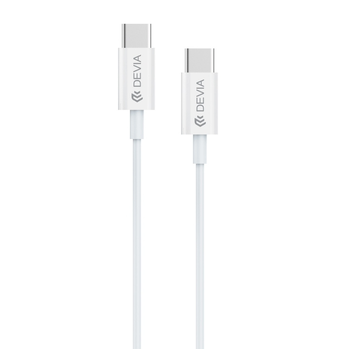 Devia kabel Smart EC042 PD USB-C - USB-C 60W 3A vit i gruppen SMARTTELEFON & NETTBRETT / Ladere og Kabler / Kabler / Kabler type C hos TP E-commerce Nordic AB (C78539)