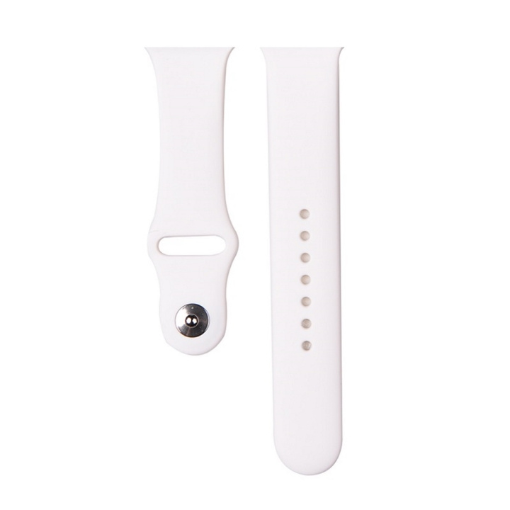 Devia armband Deluxe Sport för Apple Watch 41mm/ 40mm/ 38mm vit i gruppen SMARTTELEFON & NETTBRETT / Trening, hjem og fritid / Apple Watch og tilbehør / Tilbehør hos TP E-commerce Nordic AB (C78548)