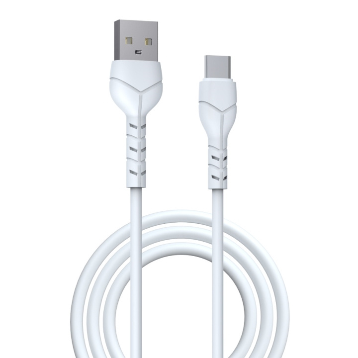 Devia kabel Kintone EC145 USB - USB-C 1,0 m 2,1A vit i gruppen SMARTTELEFON & NETTBRETT / Ladere og Kabler / Kabler / Kabler type C hos TP E-commerce Nordic AB (C78594)