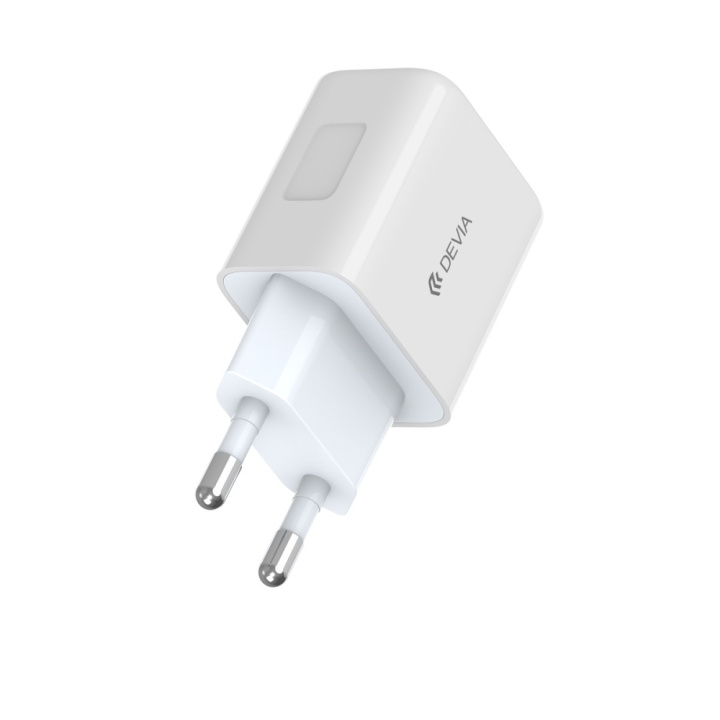 Devia väggladdare Smart PD 30W 1x USB-C vit i gruppen SMARTTELEFON & NETTBRETT / Ladere og Kabler / Vegglader / Vegglader Type C hos TP E-commerce Nordic AB (C78604)