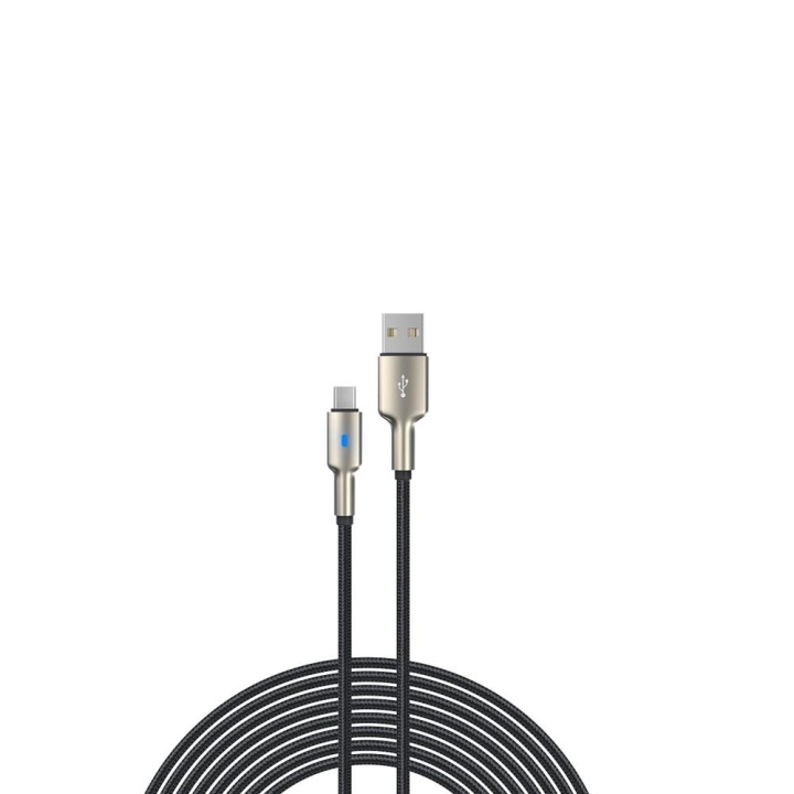 Devia kabel Mars EC313 USB - USB-C 1,5 m 2,1A svart i gruppen SMARTTELEFON & NETTBRETT / Ladere og Kabler / Kabler / Kabler type C hos TP E-commerce Nordic AB (C78606)