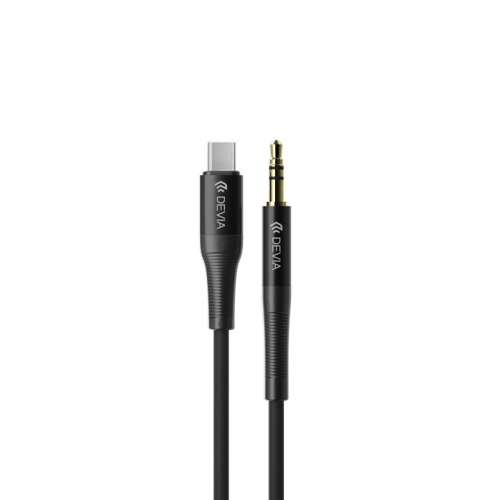 Devia ljudkabel Ipure EC620 jack 3,5 mm - USB-C 1m svart i gruppen Elektronikk / Kabler og adaptere / Lyd analog / 3,5 mm hos TP E-commerce Nordic AB (C78610)