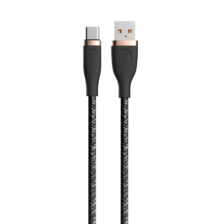 Devia kabel Star EC311 USB - USB-C 1,5 m 2,4A svart i gruppen SMARTTELEFON & NETTBRETT / Ladere og Kabler / Kabler / Kabler type C hos TP E-commerce Nordic AB (C78615)