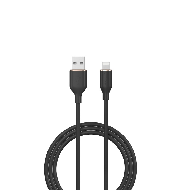 Devia kabel Jelly EC630 USB - Lightning 1,2 m 2,4A svart i gruppen SMARTTELEFON & NETTBRETT / Ladere og Kabler / Kabler / Kabler Lightning hos TP E-commerce Nordic AB (C78629)