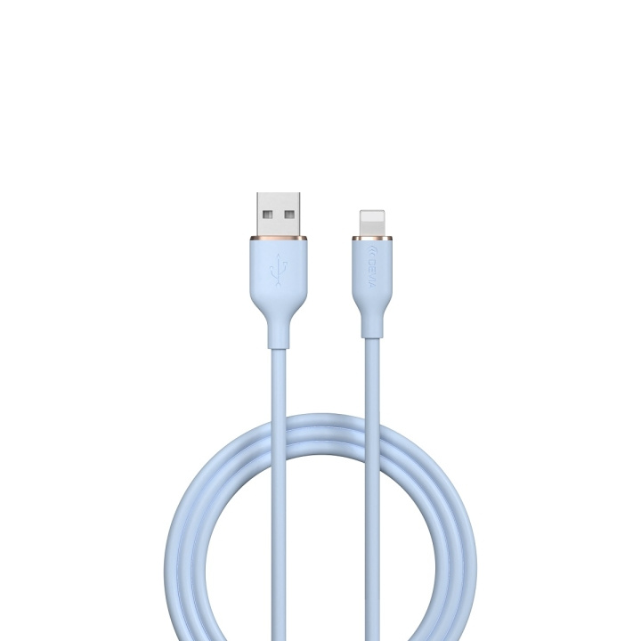 Devia kabel Jelly EC630 USB - Lightning 1,2 m 2,4A blå i gruppen SMARTTELEFON & NETTBRETT / Ladere og Kabler / Kabler / Kabler Lightning hos TP E-commerce Nordic AB (C78631)