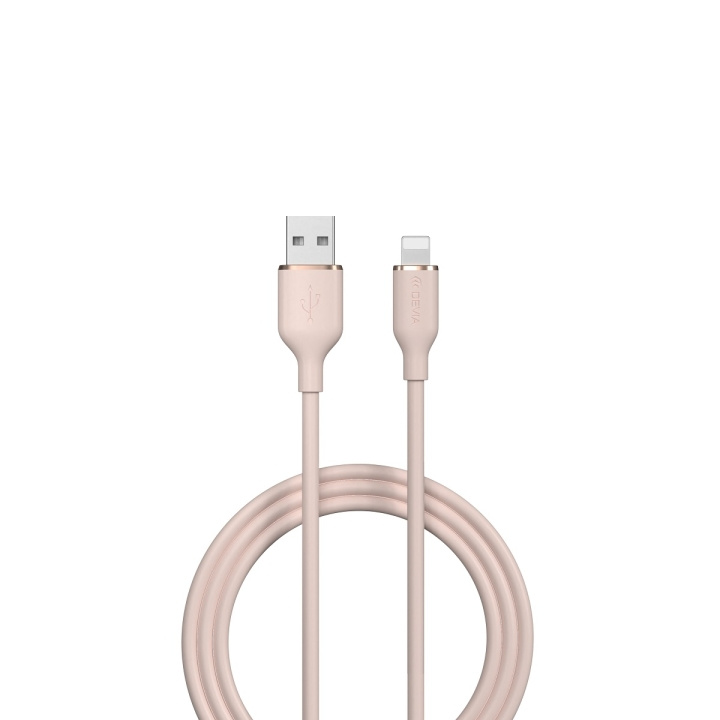 Devia kabel Jelly EC630 USB - Lightning 1,2 m 2,4A rosa i gruppen SMARTTELEFON & NETTBRETT / Ladere og Kabler / Kabler / Kabler Lightning hos TP E-commerce Nordic AB (C78632)