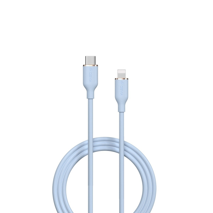 Devia kabel Jelly EC631 USB-C - Lightning 1,2 m 27W blå i gruppen SMARTTELEFON & NETTBRETT / Ladere og Kabler / Kabler / Kabler Lightning hos TP E-commerce Nordic AB (C78639)