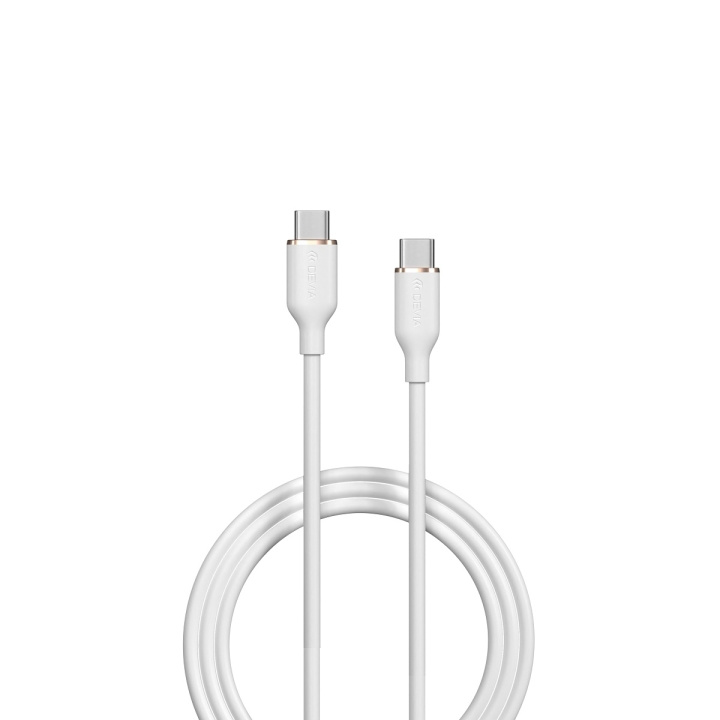 Devia kabel Jelly EC632 USB-C - USB-C 1,2 m 60W 3A vit i gruppen SMARTTELEFON & NETTBRETT / Ladere og Kabler / Kabler / Kabler type C hos TP E-commerce Nordic AB (C78642)