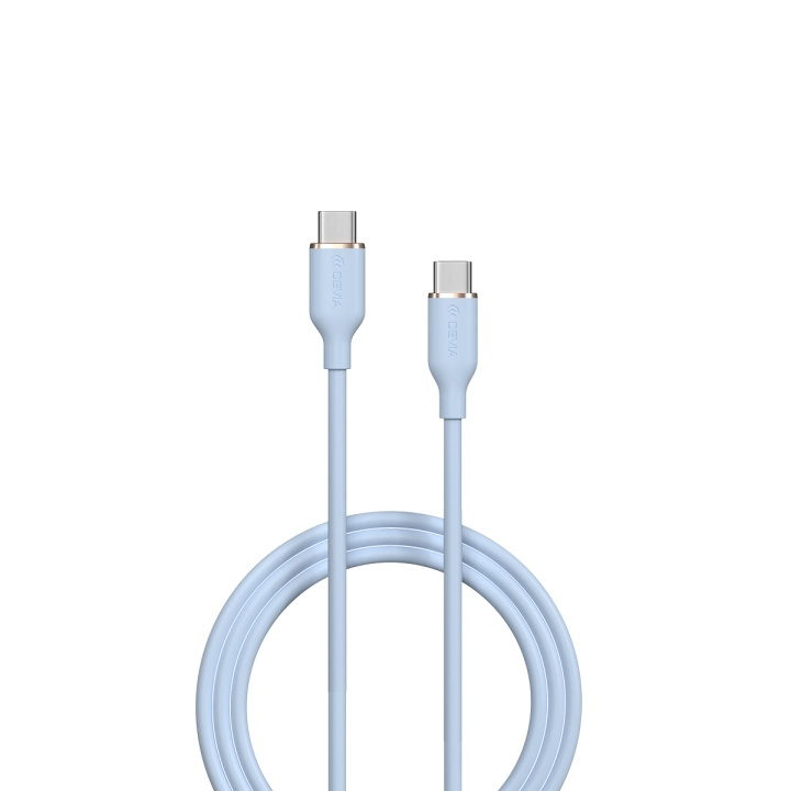 Devia kabel Jelly EC632 USB-C - USB-C 1,2 m 60W 3A blå i gruppen SMARTTELEFON & NETTBRETT / Ladere og Kabler / Kabler / Kabler type C hos TP E-commerce Nordic AB (C78643)