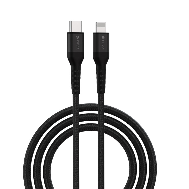 Devia kabel Gracious EC409 PD USB-C - Lightning 1,5 m 3A svart i gruppen SMARTTELEFON & NETTBRETT / Ladere og Kabler / Kabler / Kabler Lightning hos TP E-commerce Nordic AB (C78655)