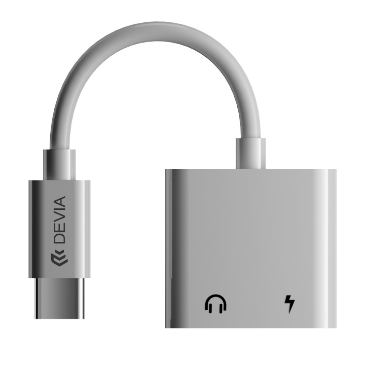 Devia adapter EC609 USB-C - USB-C (port) + USB-C (port) vit i gruppen SMARTTELEFON & NETTBRETT / Ladere og Kabler / Adaptere hos TP E-commerce Nordic AB (C78657)