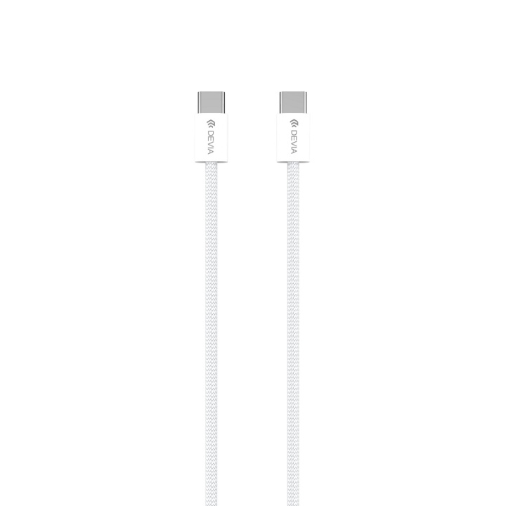 Devia kabel Smart EC325 PD USB-C - USB-C 1,0 m 60W 3A vit i gruppen SMARTTELEFON & NETTBRETT / Ladere og Kabler / Kabler / Kabler type C hos TP E-commerce Nordic AB (C78667)