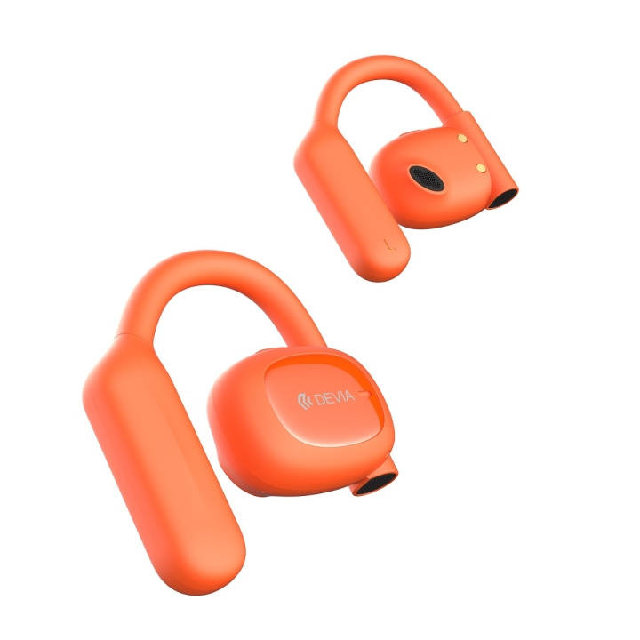 Devia Bluetooth-hörlurar OWS Star E2 orange i gruppen Elektronikk / Lyd & Bilde / Hodetelefoner & Tilbehør / Hodetelefoner hos TP E-commerce Nordic AB (C78676)