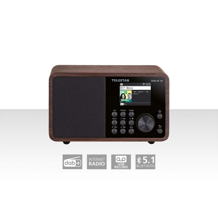 TELESTAR DIRA M 14i Multifunksjonsradio Wood i gruppen Elektronikk / Lyd & Bilde / Hjemmekino, HiFi og bærbar / Radio & Vekkerklokker / Radio hos TP E-commerce Nordic AB (C78697)