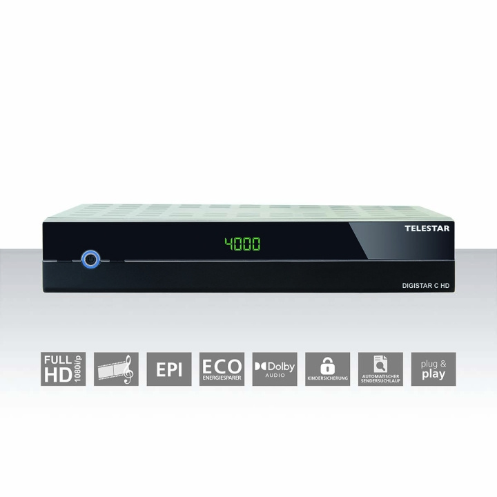 TELESTAR DIGISTAR C HD DVB-C HDTV-mottaker i gruppen Elektronikk / Lyd & Bilde / TV og tilbehør / Smart-TV hos TP E-commerce Nordic AB (C78713)