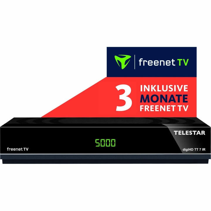 TELESTAR digiHD TT 7 IR Compact DVB-T2/DVB-C HDTV-mottaker inkl. 3 måneders freenet i gruppen Elektronikk / Lyd & Bilde / TV og tilbehør / Smart-TV hos TP E-commerce Nordic AB (C78714)