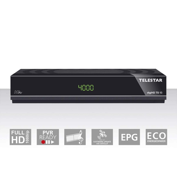 TELESTAR digiHD TS 13 HDTV-satellittmottaker i gruppen Elektronikk / Lyd & Bilde / TV og tilbehør / Smart-TV hos TP E-commerce Nordic AB (C78716)