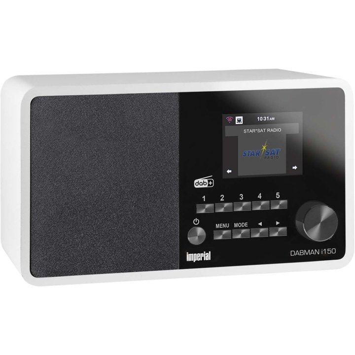 imperial DABMAN i150 Compact Hybrid Radio for Internett / DAB+ / FM Hvit i gruppen Elektronikk / Lyd & Bilde / Hjemmekino, HiFi og bærbar / Radio & Vekkerklokker hos TP E-commerce Nordic AB (C78720)