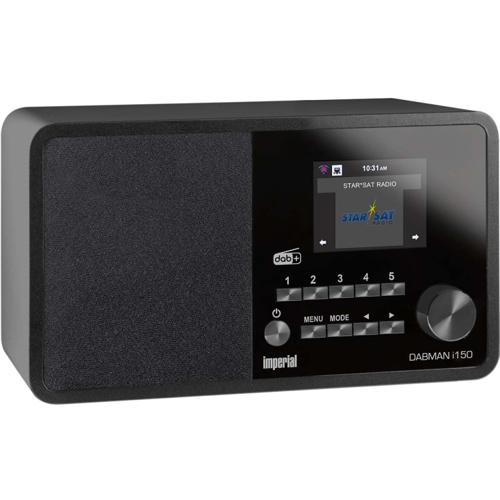 imperial DABMAN i150 Compact Hybrid Radio for Internett / DAB+ / FM Svart i gruppen Elektronikk / Lyd & Bilde / Hjemmekino, HiFi og bærbar / Radio & Vekkerklokker / Radio hos TP E-commerce Nordic AB (C78749)