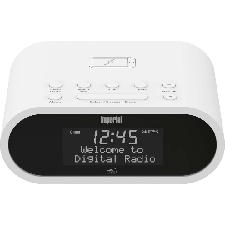 imperial DABMAN d20 DAB+ og FM-radio vekkerklokke Hvit i gruppen Elektronikk / Lyd & Bilde / Hjemmekino, HiFi og bærbar / Radio & Vekkerklokker hos TP E-commerce Nordic AB (C78752)