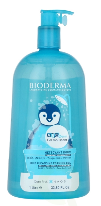 Bioderma ABCDerm Mild Cleansing Foaming Gel 1000 ml i gruppen HELSE OG SKJØNNHET / Hudpleie / Ansikt hos TP E-commerce Nordic AB (C78841)