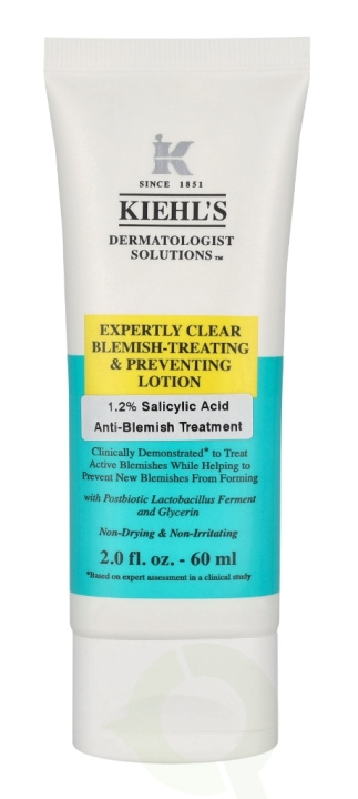 Kiehl\'s Expertly Clear Acne-Treating & Preventing Lotion 60 ml i gruppen HELSE OG SKJØNNHET / Hudpleie / Kroppspleie / Body lotion hos TP E-commerce Nordic AB (C78860)