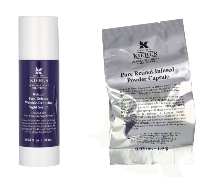 Kiehl\'s Retinol Fast Release Wrinkle-Reducing Night Serum 28 ml i gruppen HELSE OG SKJØNNHET / Hudpleie / Ansikt / Hudserum hos TP E-commerce Nordic AB (C78861)